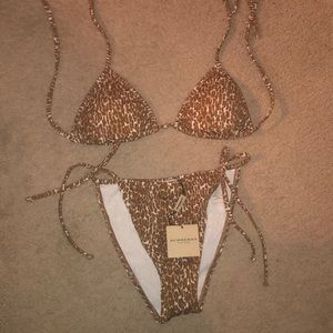 NEW Burberry Leopard two-piece bikini